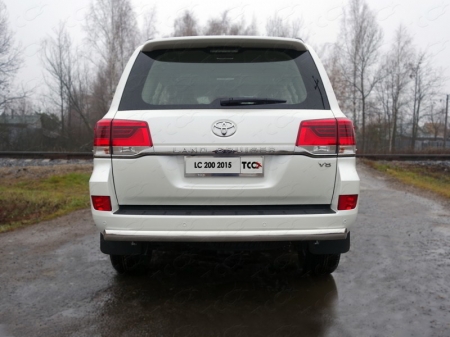 Toyota Land Cruiser 200 2015 Защита задняя (овальная) 75х42 мм
